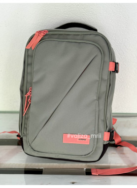 Дорожній рюкзак American Tourister - Take2Cabin - сірий з кораловим