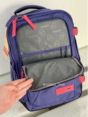 Дорожній рюкзак American Tourister - Take2Cabin - фіолетовий з кораловим