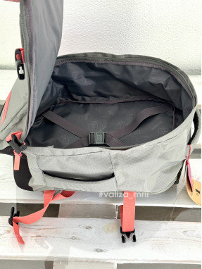 Дорожній рюкзак American Tourister 40*30*20 - Take2Cabin - сірий з кораловим