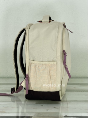 Дорожній рюкзак American Tourister 40*30*20 - Take2Cabin - молочний з рожевим