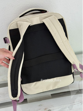 Дорожній рюкзак American Tourister 40*30*20 - Take2Cabin - молочний з рожевим